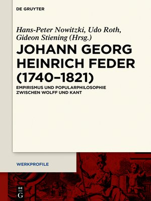 cover image of Johann Georg Heinrich Feder (1740–1821)
